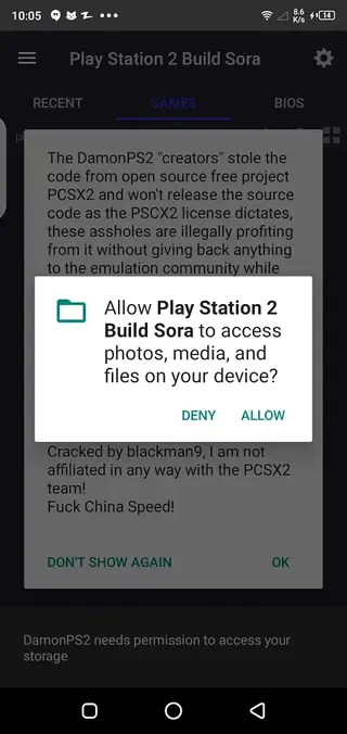 Screenshot of Aethersx2 Apk