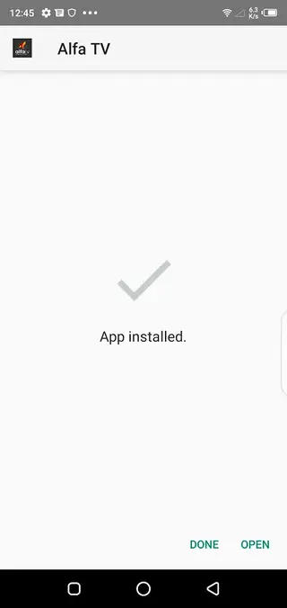Screenshot of Alfa TV Pro App