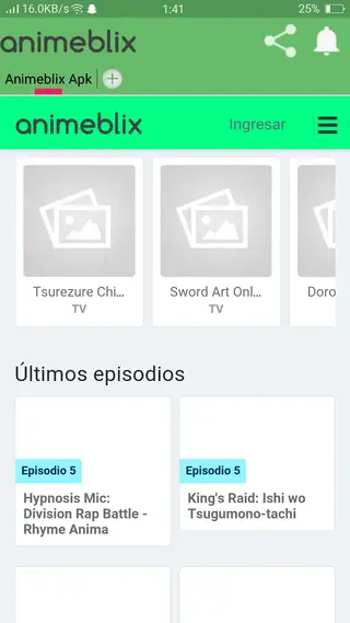Screenshot of Animeblix For Android