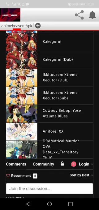 Screenshot of Animeheaven