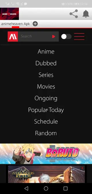 Screenshot of Animeheaven App