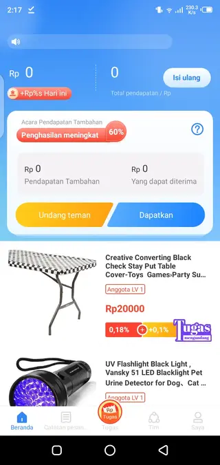 Screenshots of YouTech App