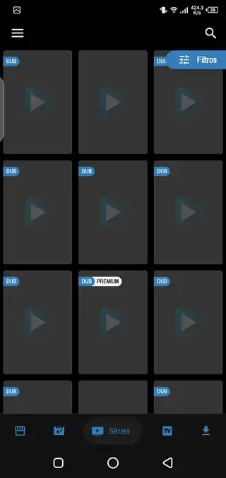 Screenshot of ApertePlay App