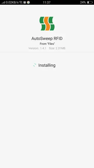 Screenshot of Autosweep RFID Apk