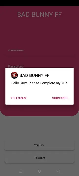 Screenhot of Bad Bunny FF Hack