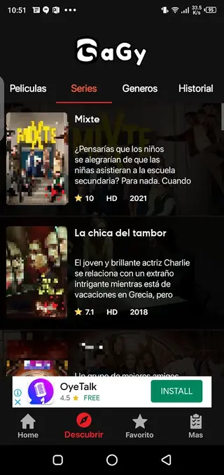 Screenshot of Bagy App