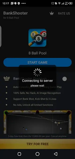 Screenshots of Bank Shooter App