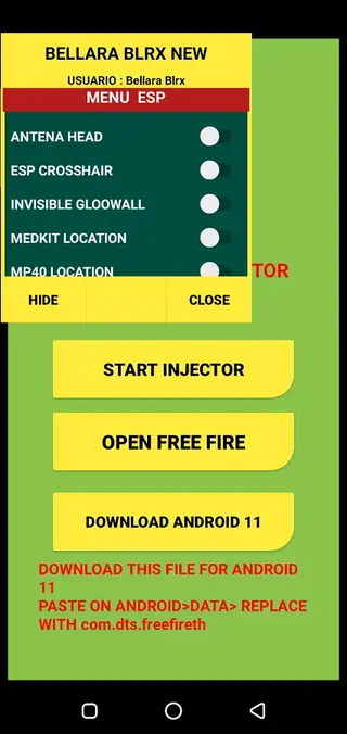 Screenshot of BELLARA BLRX Android