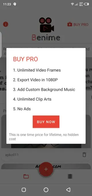 Screenshot of Benime Android