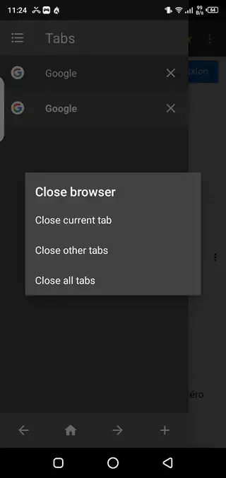 Screenshot of BF Browser Apk Browsing App