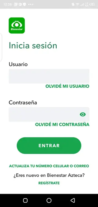 Screenshot of Bienestar Azteca Android