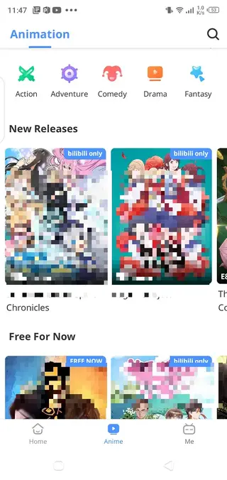 Screenshot of Bilibili Android