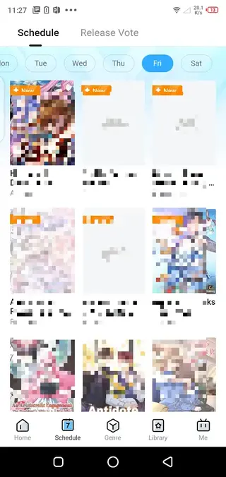 Screenshot of Bilibili Comics App