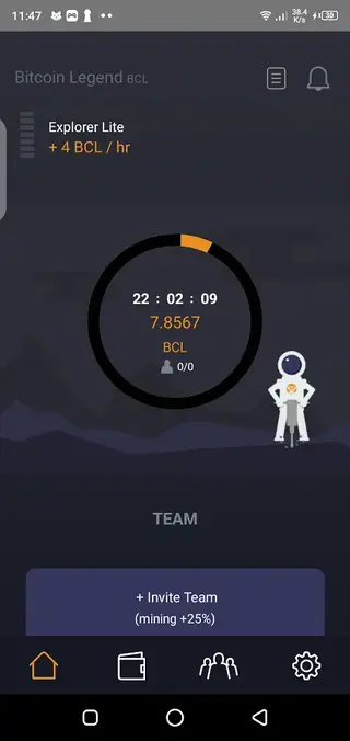Screenshot of BitcoinLegend Android