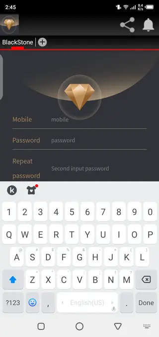 Screenshot of Blackstone App Review