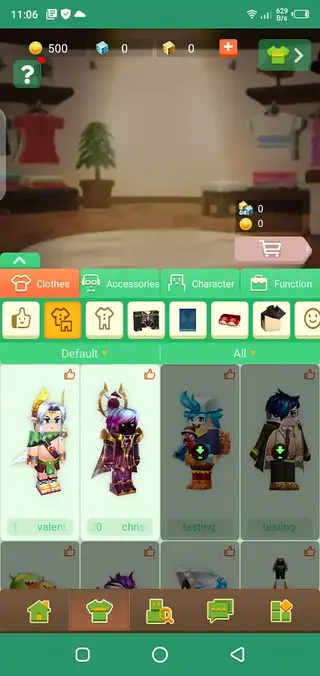 Screeenshot of Blocky Mods Testing Apk
