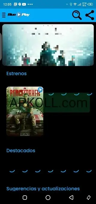 Screenshot of Blue Play Android