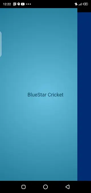 Screenshot of Blue Star Cricket App