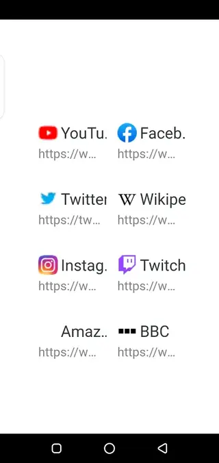 Screenshot of Bro Browser App