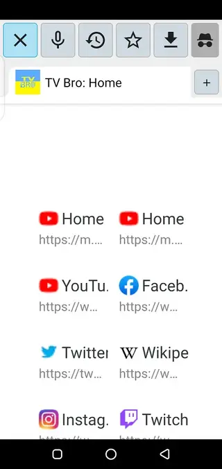 Screenshot of Bro Browser Apk