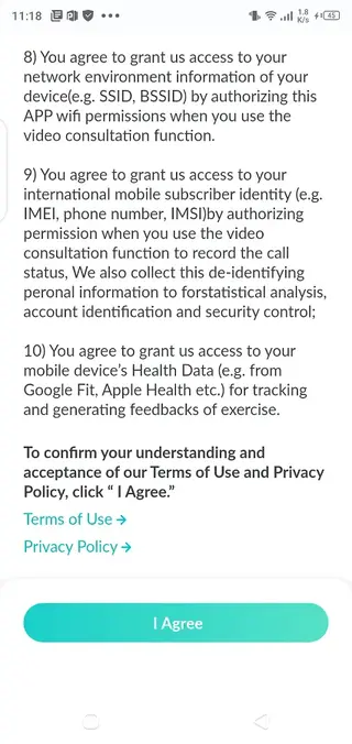 Screenshot of Bruhealth 3.0 App