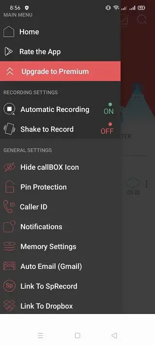 Screenhot of CallBox Android