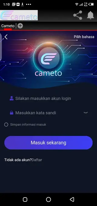 Screenshot of Cameto Download