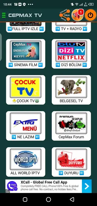 Screenshot of CepMax Tv Android