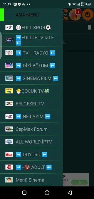 Screenshot of CepMax Tv