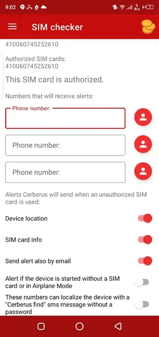 Screenshot of Cerberus Apk