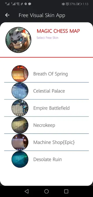 Screenshot of Cheat Skin ML