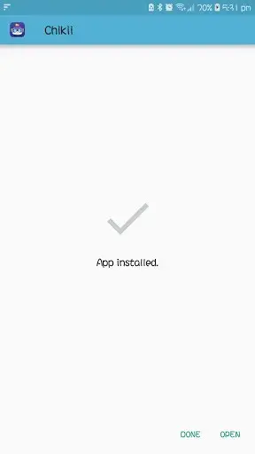 Screenshot of Chikii App