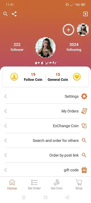 Screenshot of Cool Followers App