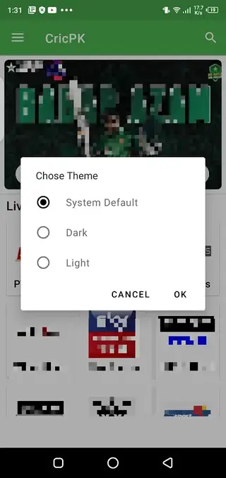 Screenshot of Cricpk Apk