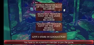 Screenhot of Cult of the Lamb Apk