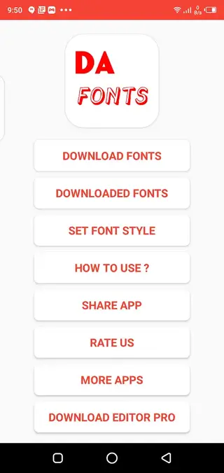 Screenshot of Dafont Apk