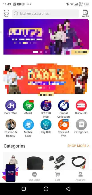 Screenshot of Daraz Live Match Apk