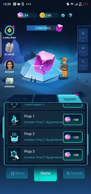 Screenshot of Dig The Gemstone Download