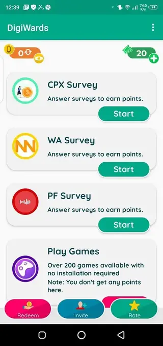 Screenshot of DigiWards Download