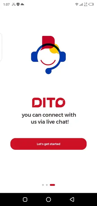 Screeenshot of DITO App Download