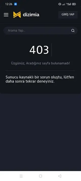 Screenshot of Dizimia Movie App