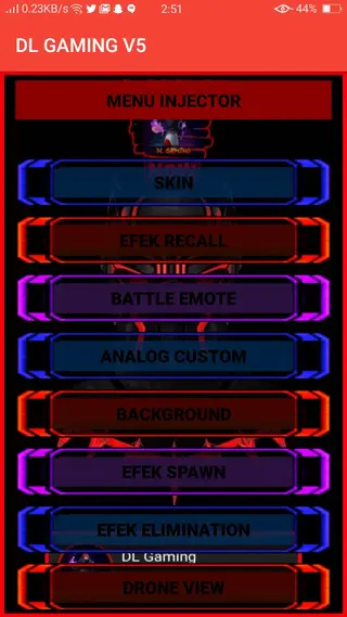 Screenshot of DL Gaming Injector Apk