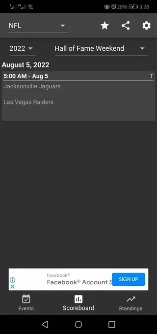 Screenhot of Dofu Sports Android