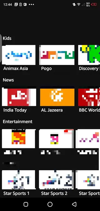 Screenshot of Durbin Live TV App