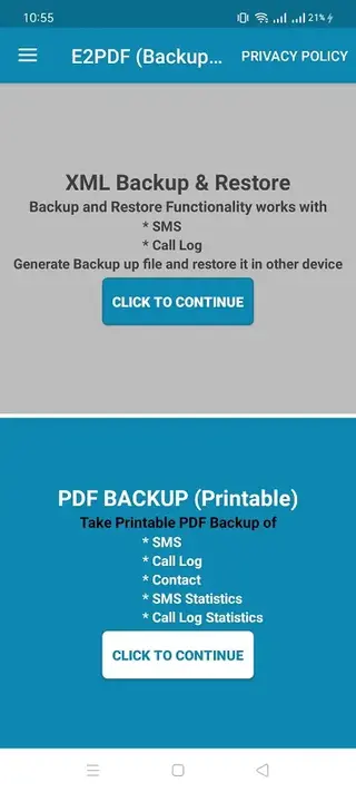 Screenshot of E2PDF Apk