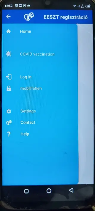 Screenshot of EESZT Download