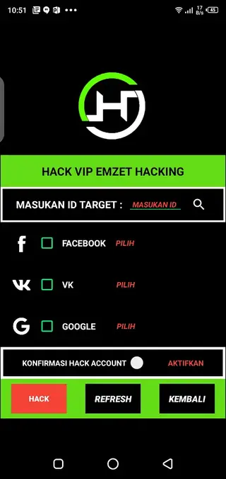 Screenshot of Hack VIP EMZEET