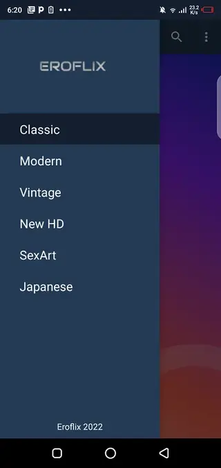 Screenshot of Eroflix Android