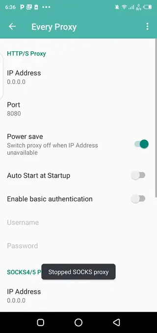 Screenshot of Every Proxy Apk