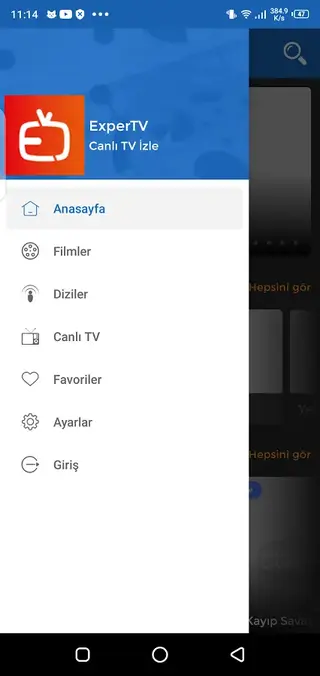 Screenshot of Exper TV Download